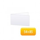 Vizitka: 54x170mm, zaprt 54x85 mm-V zgib
