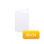 Vizitka: 85x108 mm, zaprt 85x54 mm-V zgib